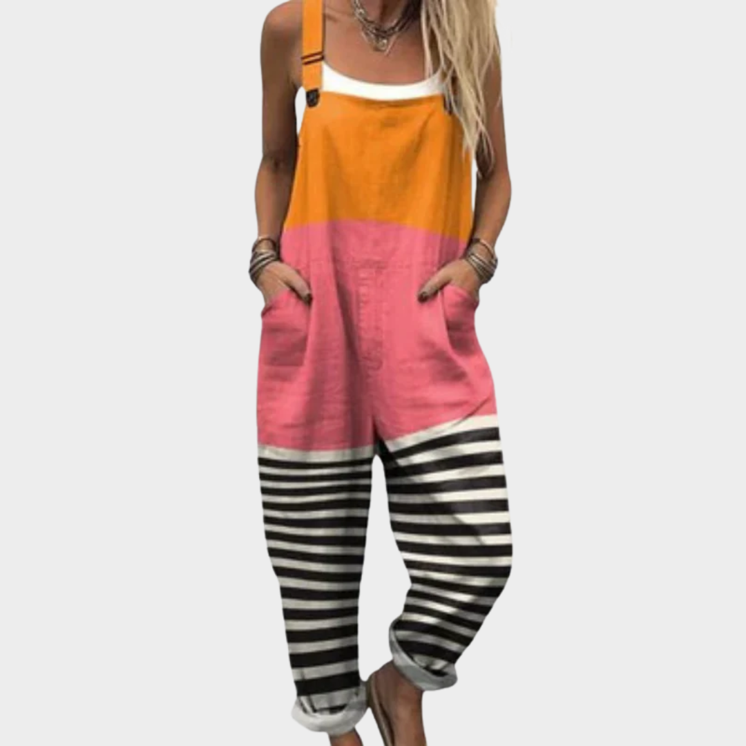 Lily | Avslappnad tryckt jumpsuit