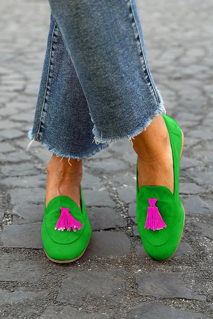 Mandy | Fringade Loafers