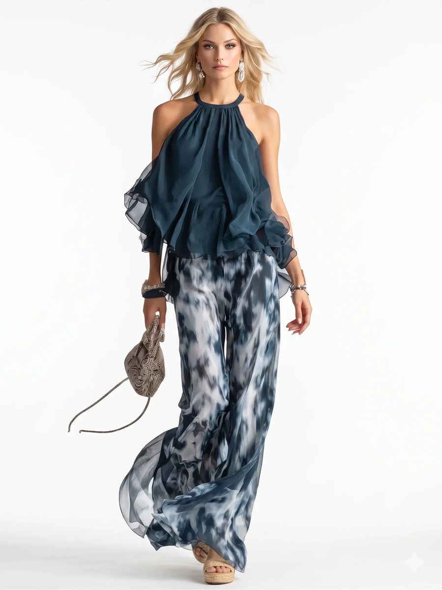 Felicia | Elegant tvådelad chiffongset