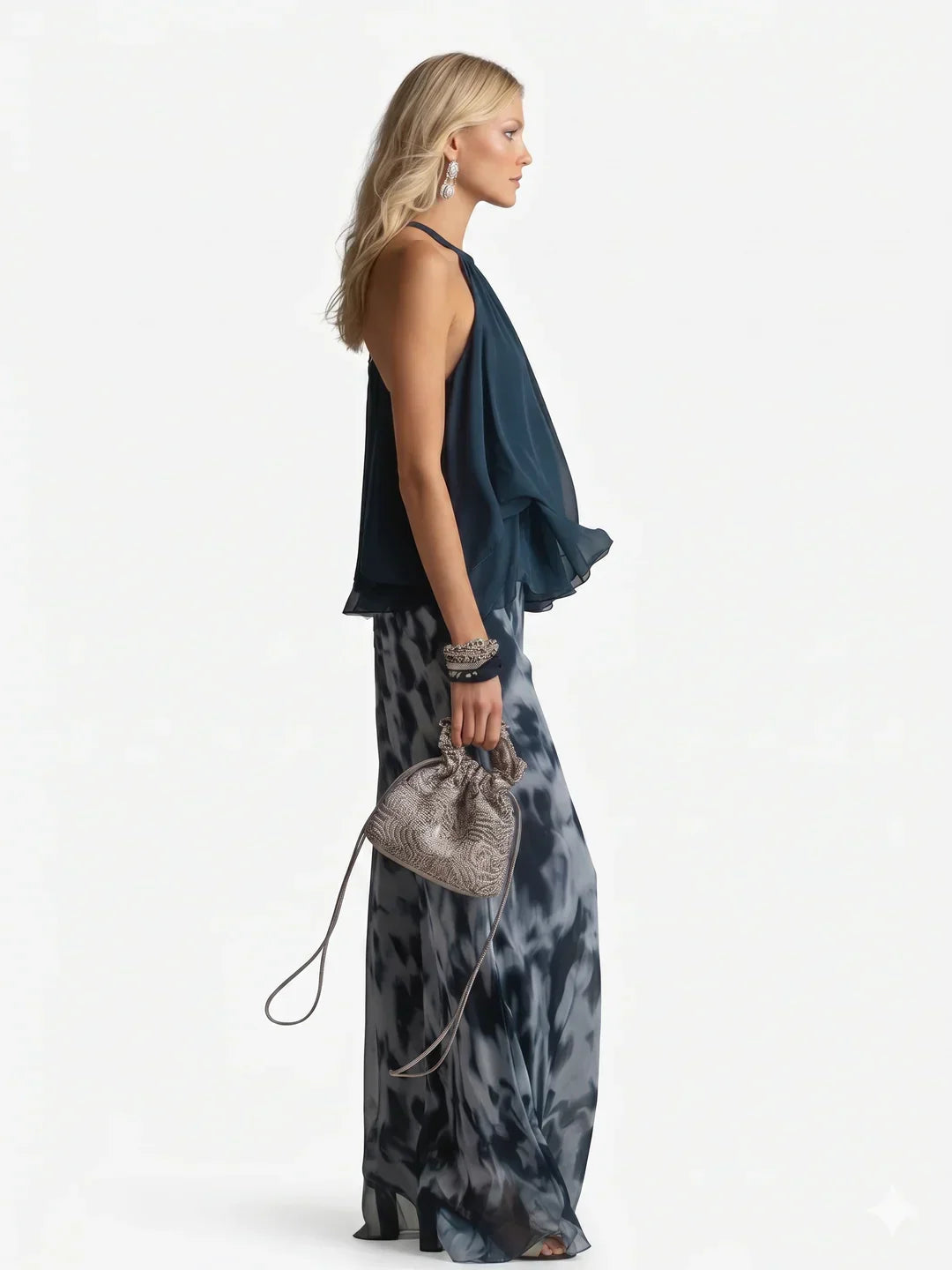 Felicia | Elegant tvådelad chiffongset