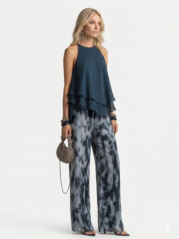 Felicia | Elegant tvådelad chiffongset