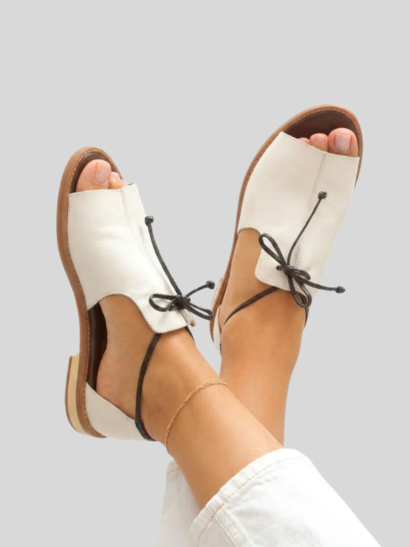 Olive | Läder Sommarsandaler