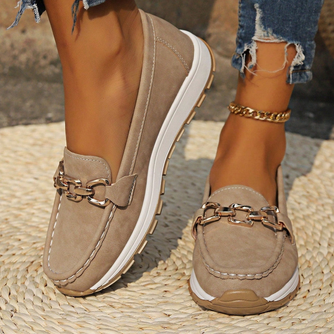 Ella | Ortopediska Platta Spänne Loafers