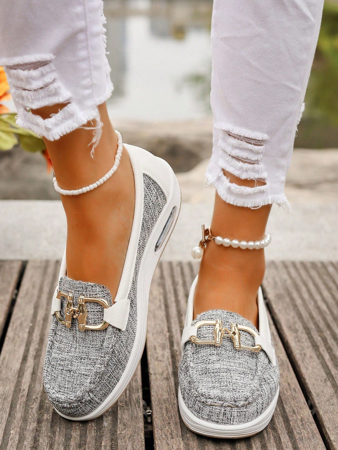 Elly | Chic Spänne Loafers