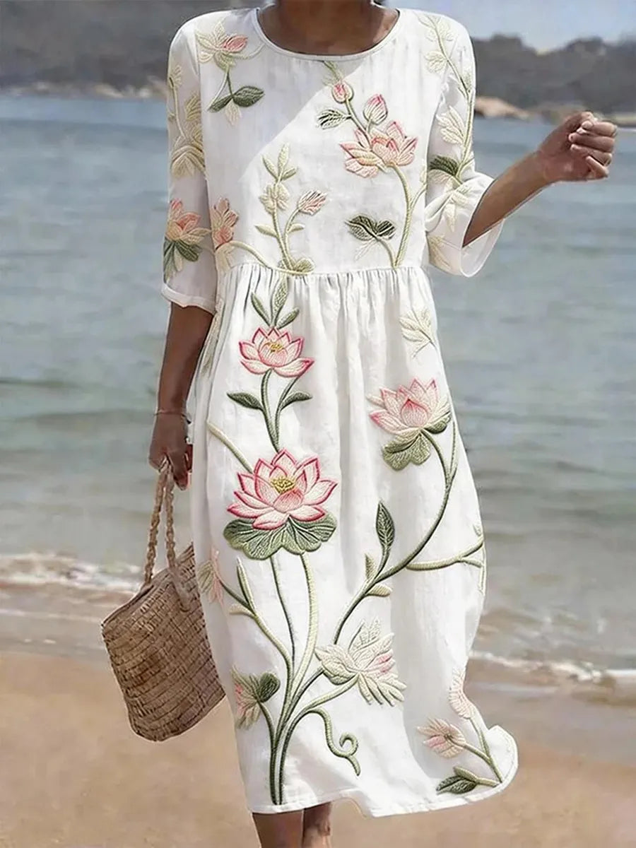 Vera | Blommönstrad klänning
