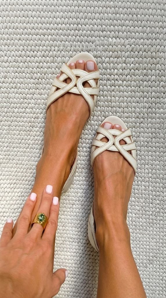 Camilla | Elegant Vävt Sandaler