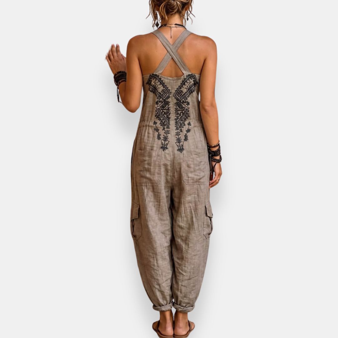 María Isabel | Broderad bohemisk jumpsuit