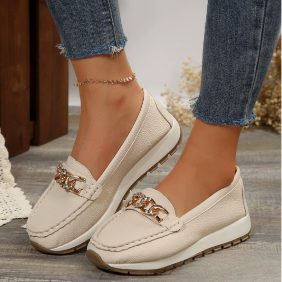 Evelyn | Diamant Spänne Loafers