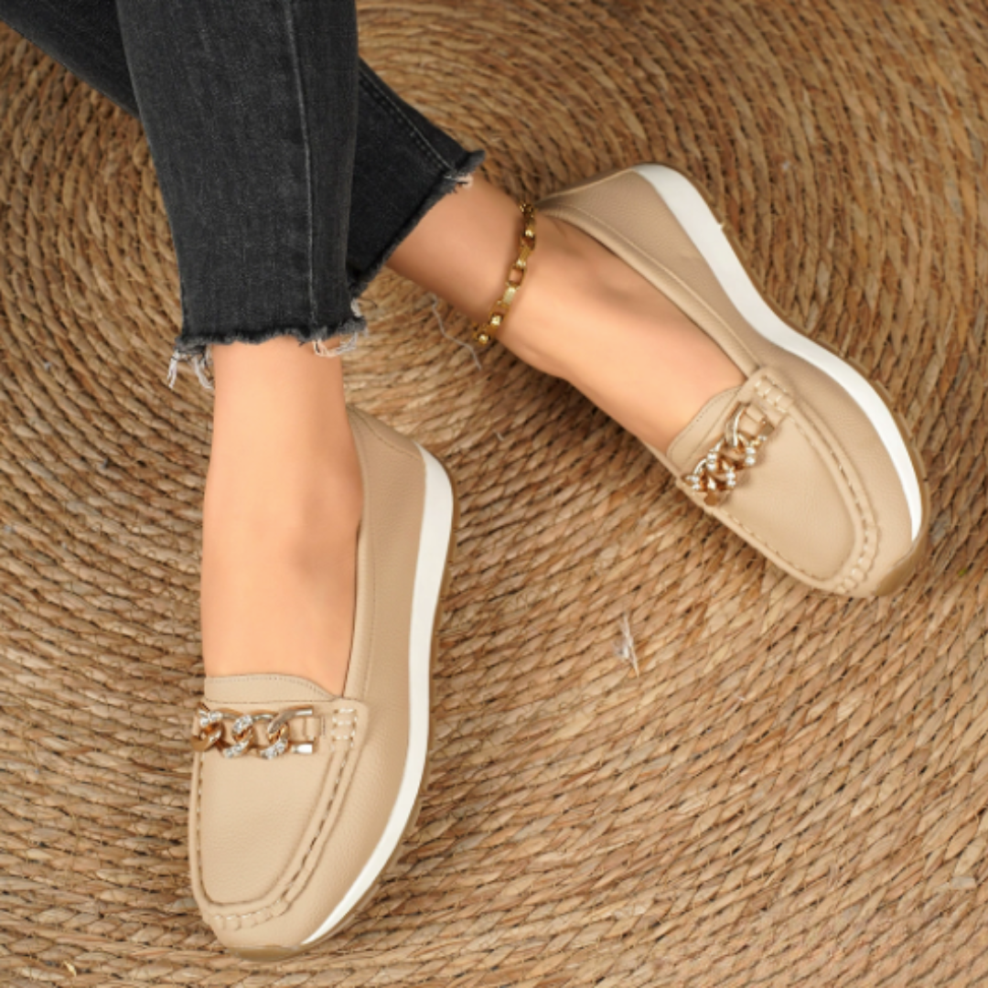 Evelyn | Diamant Spänne Loafers