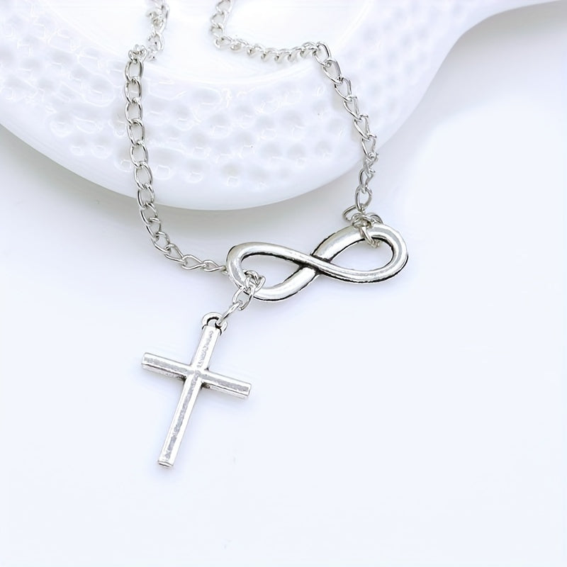Eternal Cross Pendant Necklace | Guld