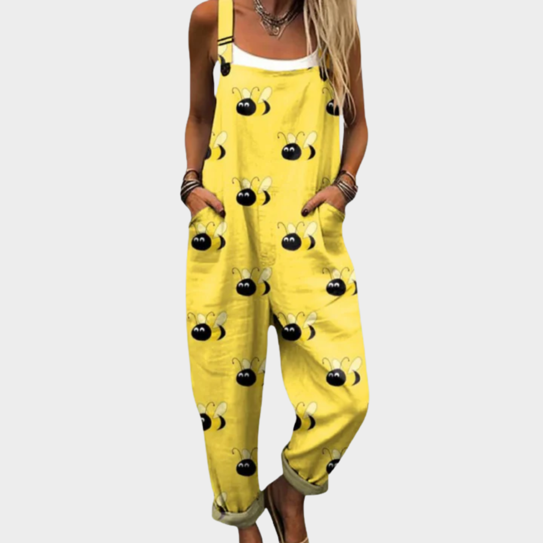 Ashley | Avslappnat Tryckt Jumpsuit