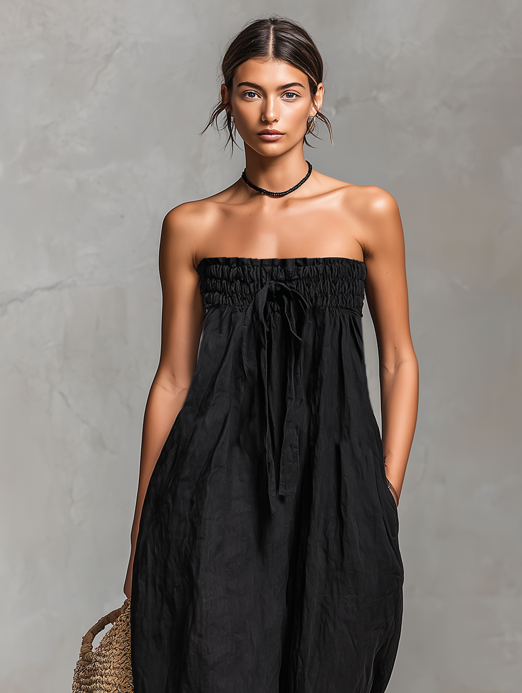 Mia | Lätt Linne Jumpsuit