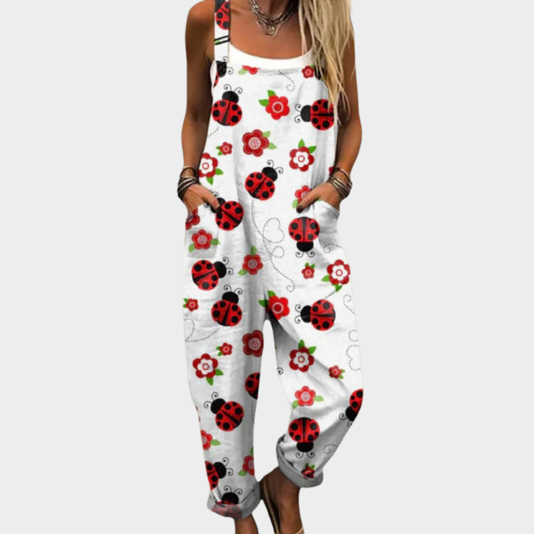 Mae | Avslappnad Tryckt Jumpsuit