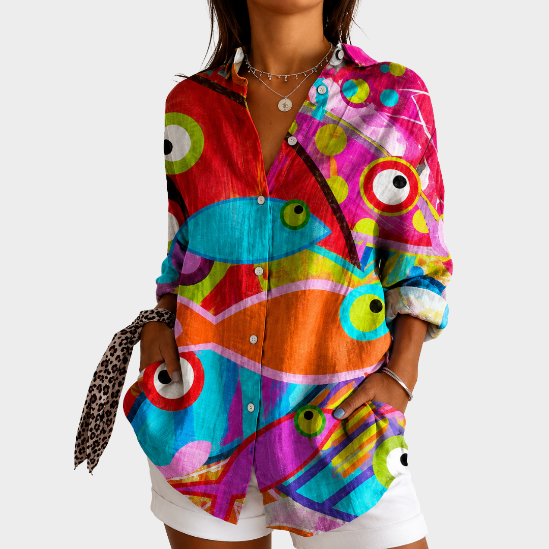 Jenny | Vibrerande Mosaik Konst Blus