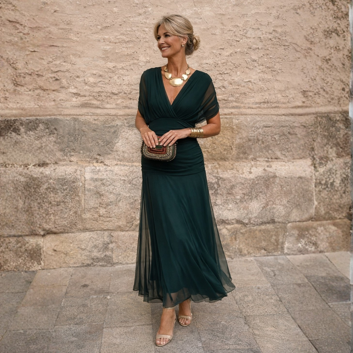 Morgan | Elegant Grön Klänning