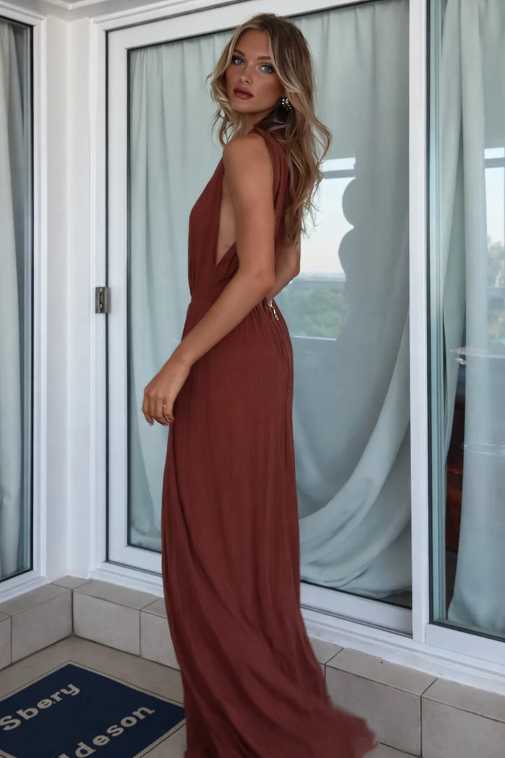 Maja | Elegant Jumpsuit Med V-Ringning