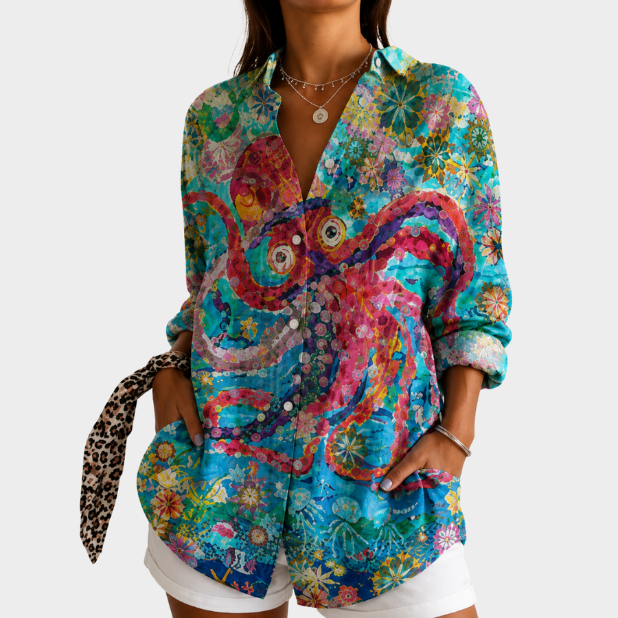 Karolina | Ocean Bloom Kunst Blus