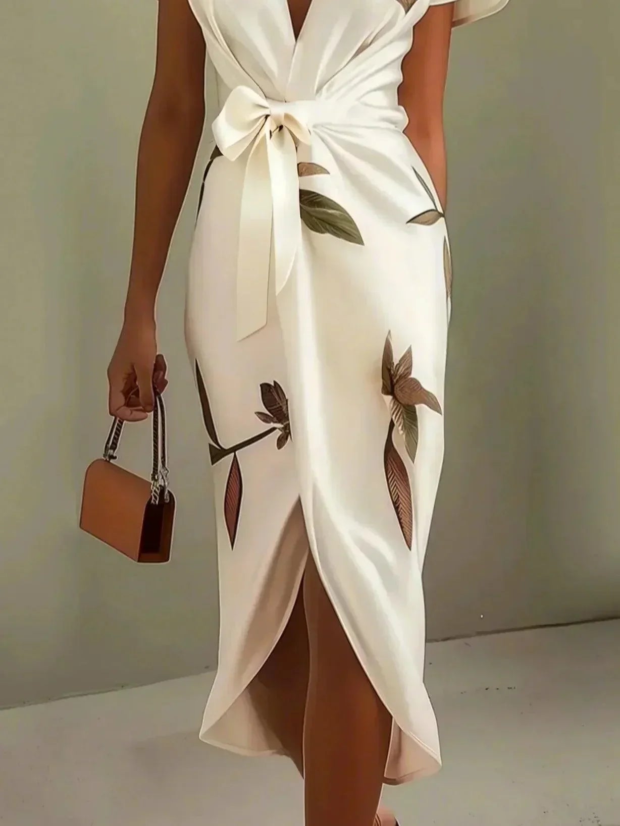 Amelia | Elegant Blommig Wrap Klänning