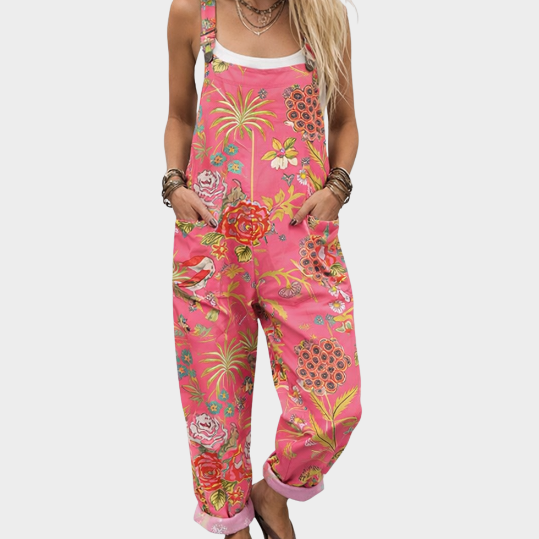 Anna | Avslappnad Tryckt Jumpsuit