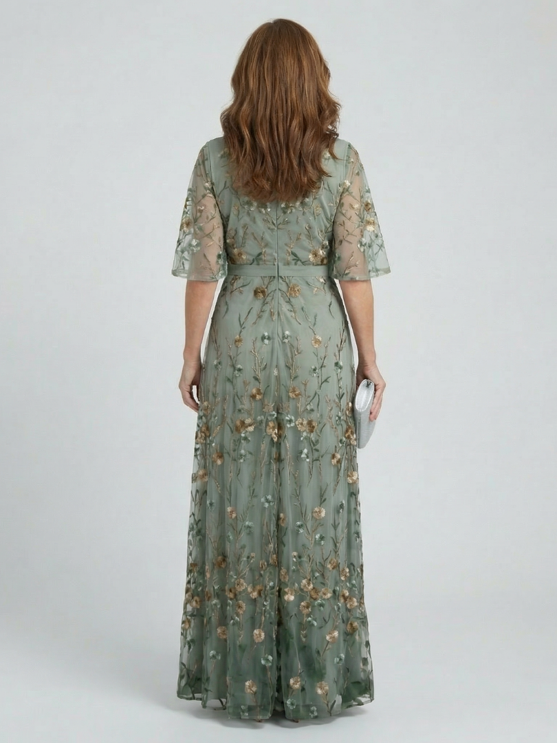 Sally | Halter Bloom Flow Maxi Klänning