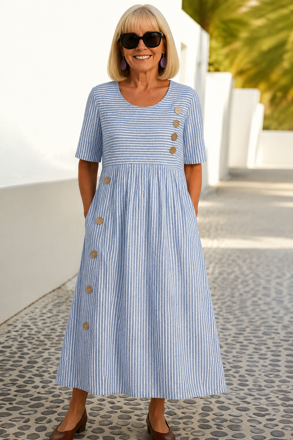 Sofia | Randig Sommardress