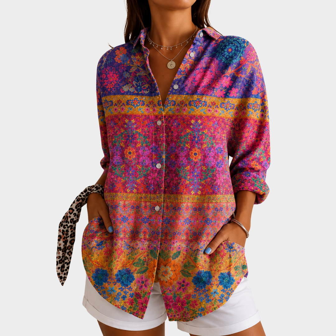 Valencia | Vibrant Trädgård Mosaik Blus