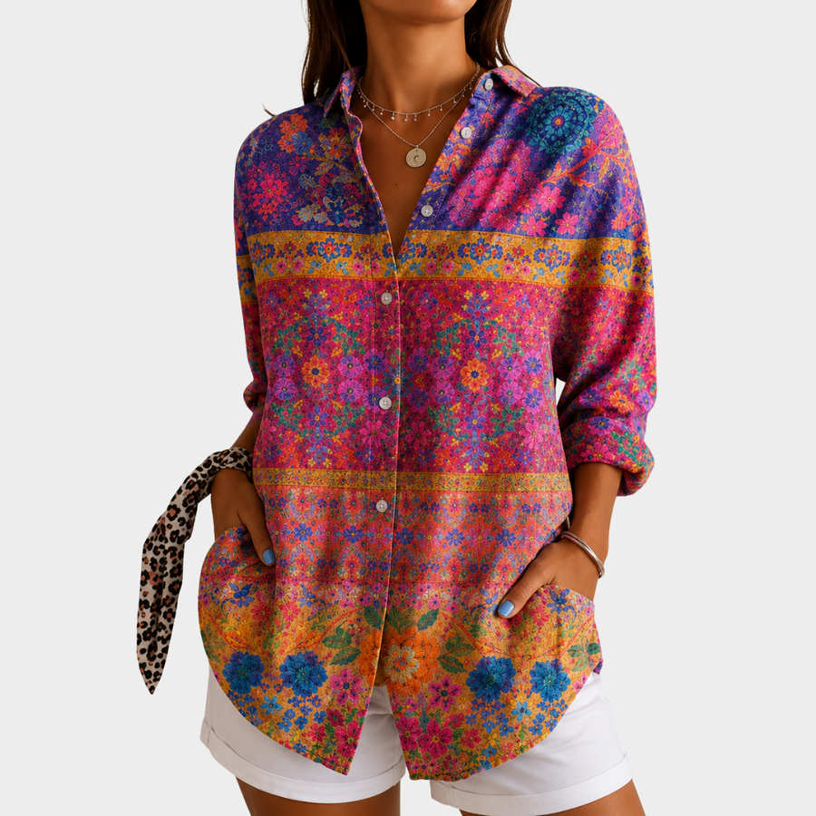 Valencia | Vibrant Trädgård Mosaik Blus