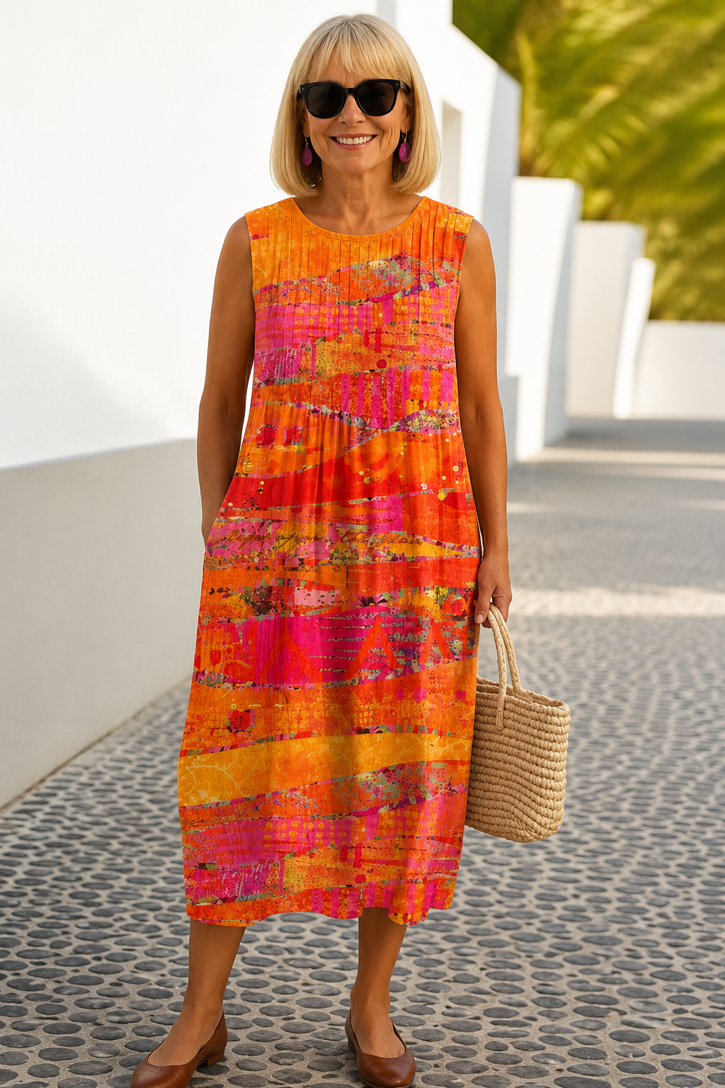 Faye | Sunset Midi Klänning