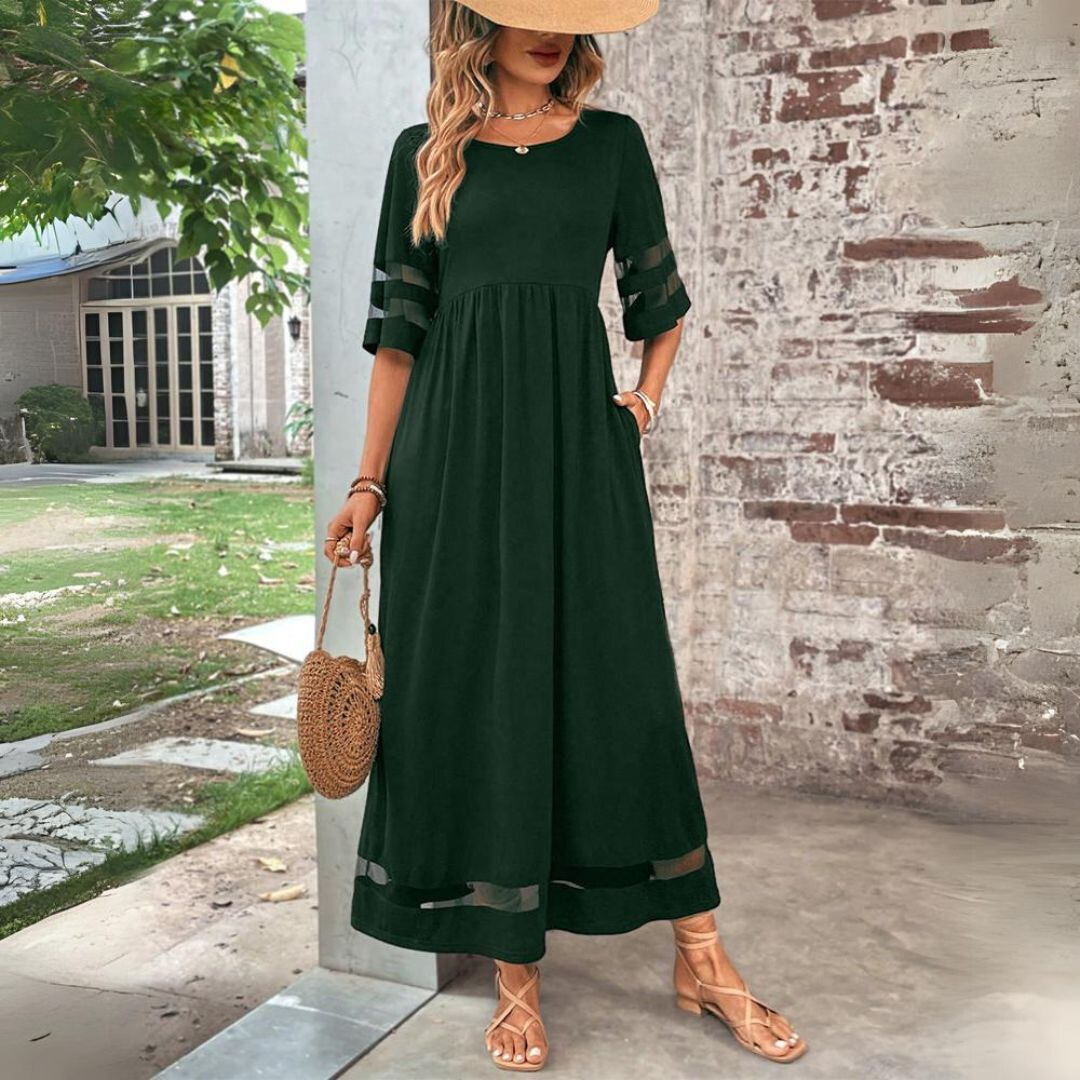 Aubrey | Smickrande Tummy-Smoothing Midi Klänning