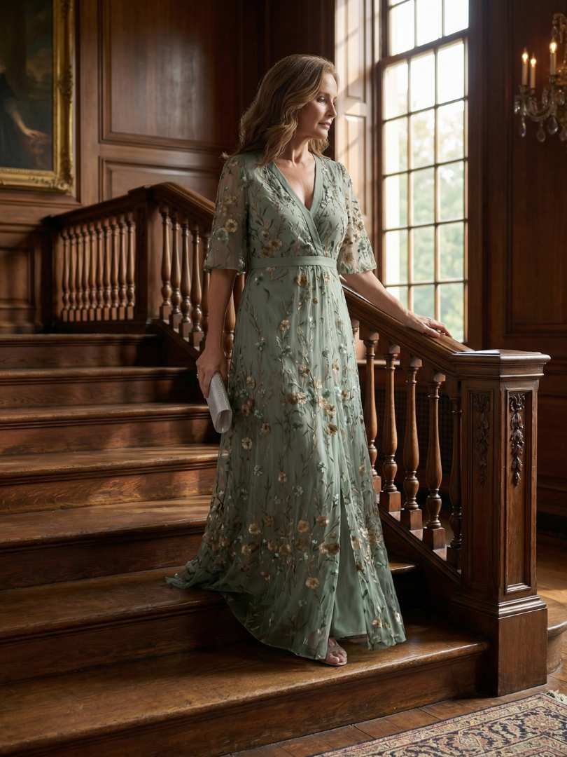 Sally | Halter Bloom Flow Maxi Klänning