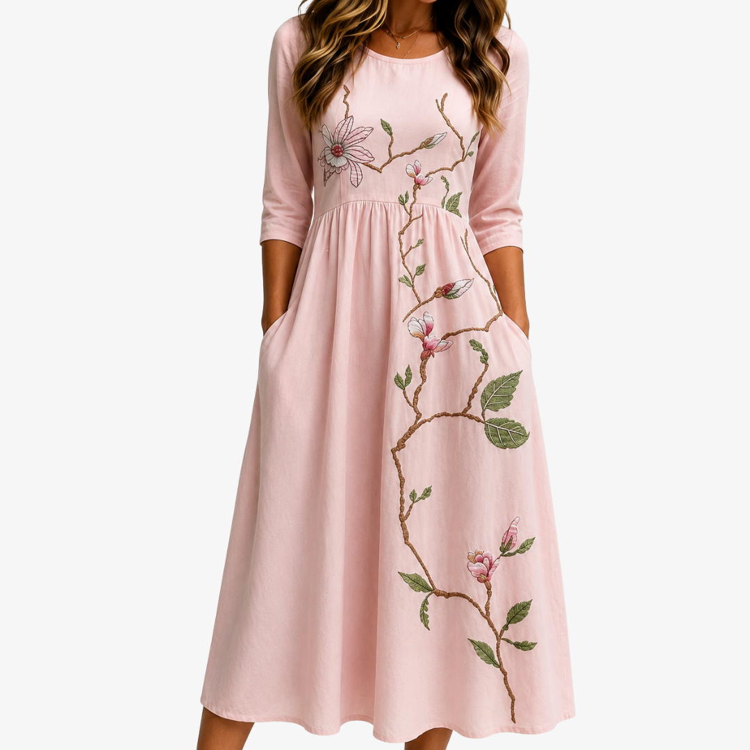 Blush | Magnolia Garden Midi Klänning