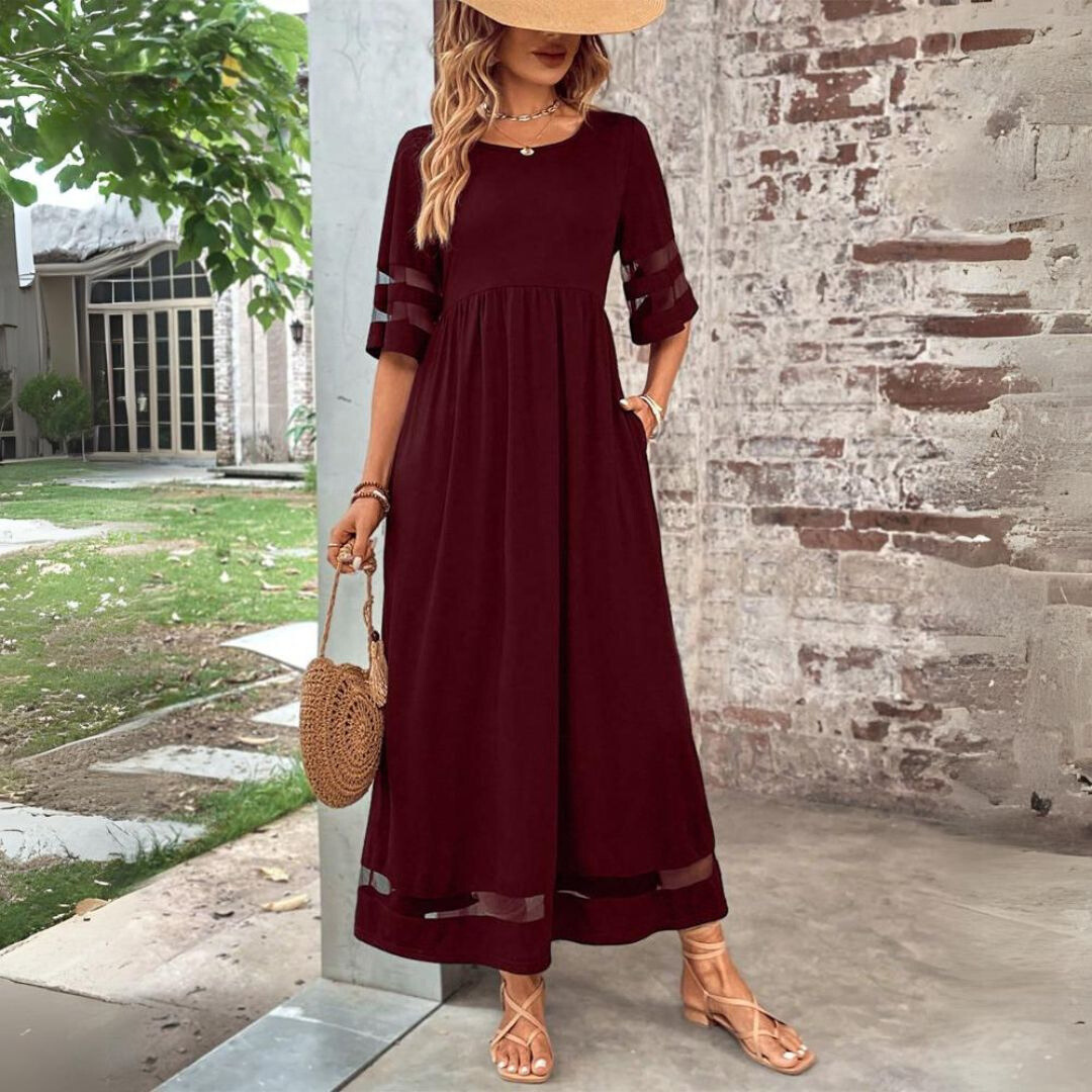 Aubrey | Smickrande Tummy-Smoothing Midi Klänning