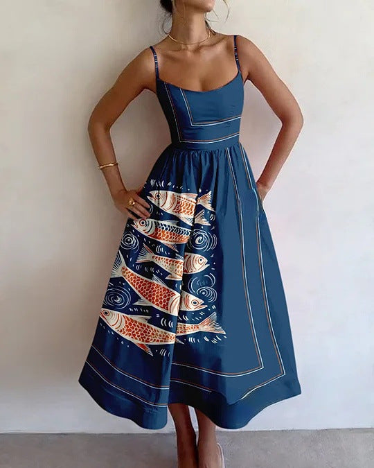 Tinsley | Ocean Tide Midi Klänning