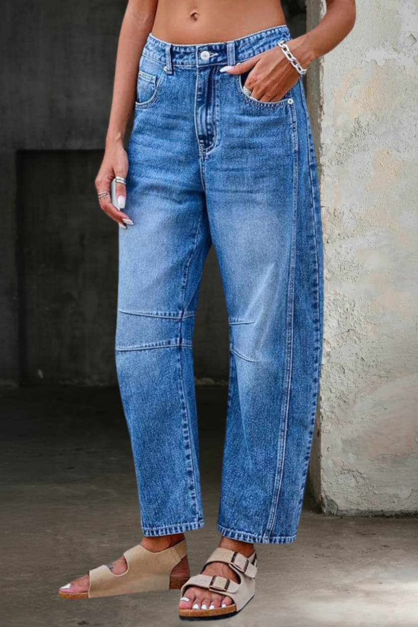Linda | Utsvängda Avslappnade Jeans