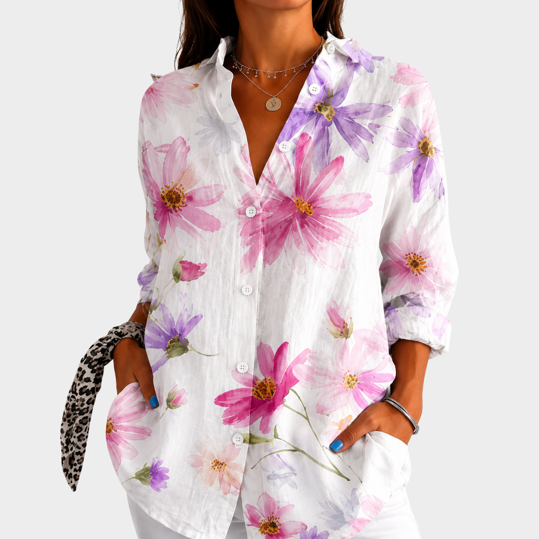 Rut | Mjuk Blomsterharmoni Blus