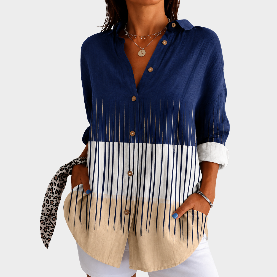 Zara | Harbor Breeze Statement Blus