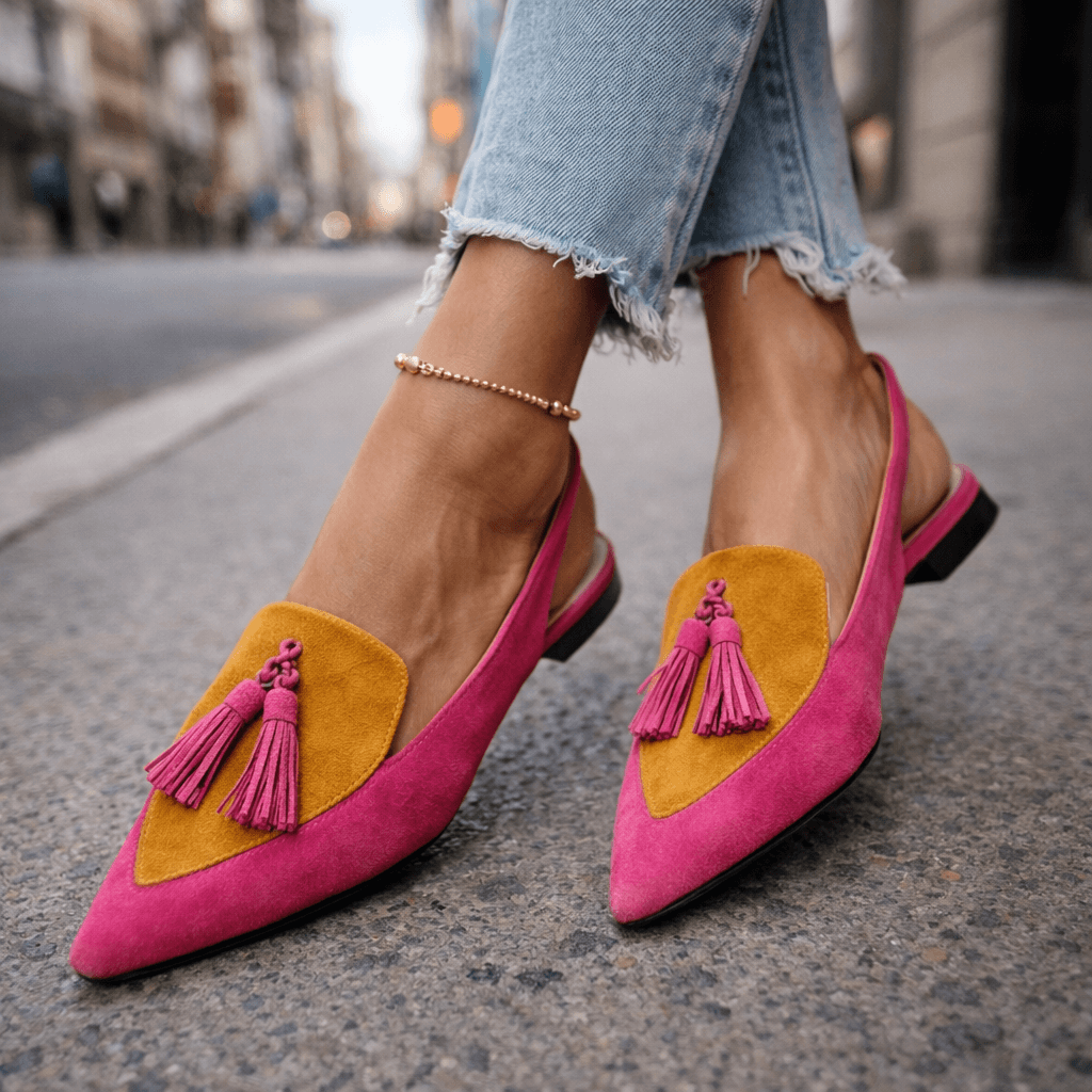 Emeline | Sandaler med remmar och tofsar
