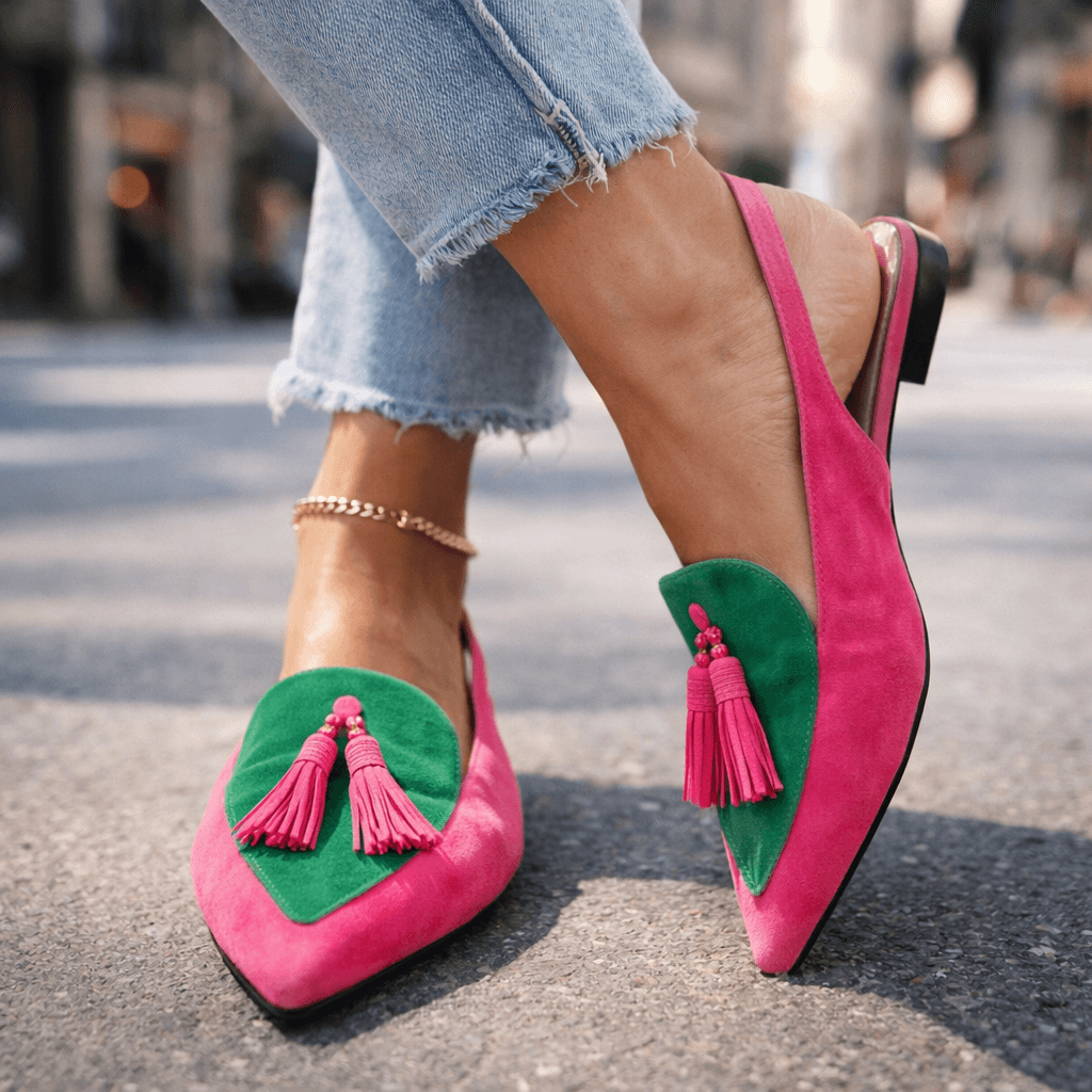 Emeline | Sandaler med remmar och tofsar