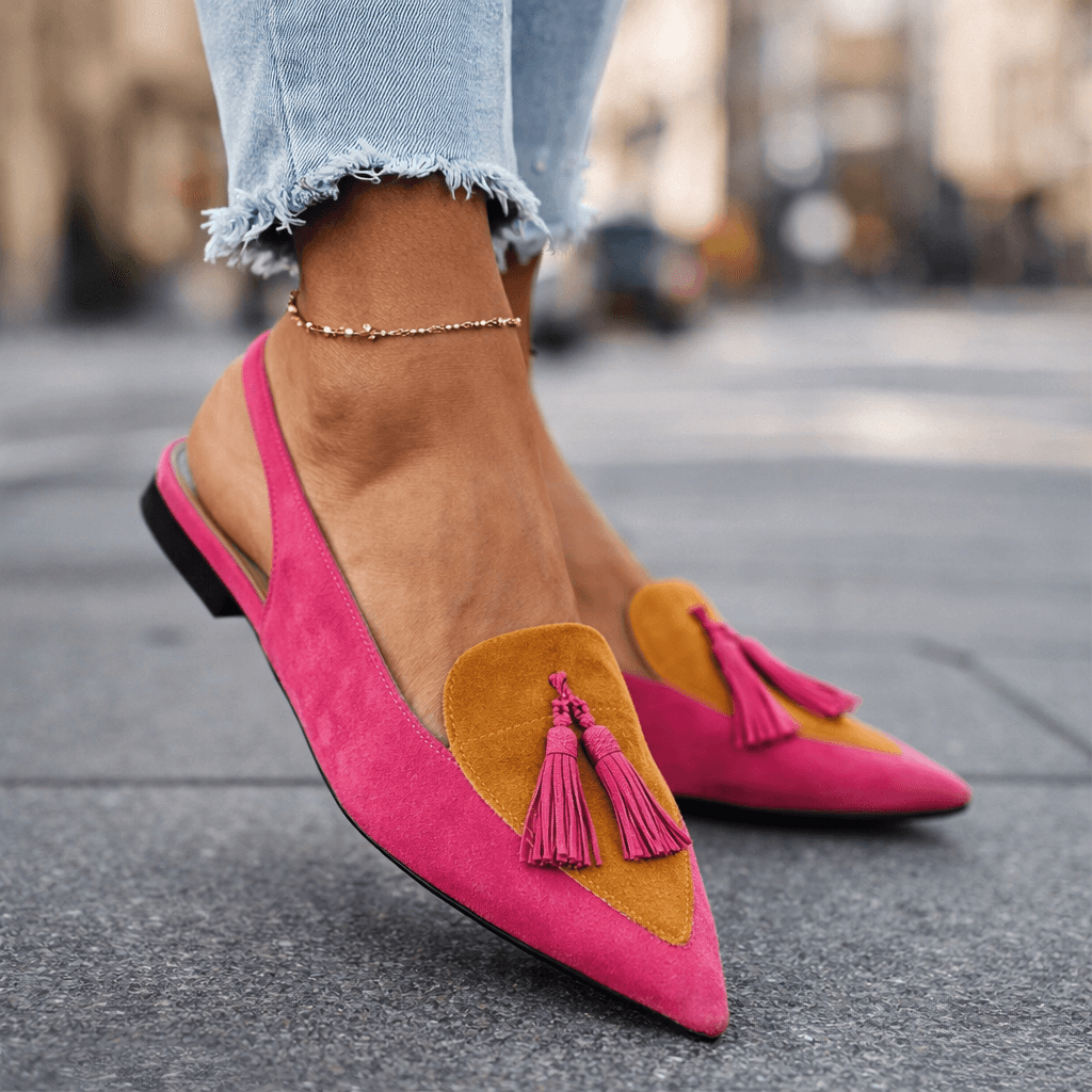 Emeline | Sandaler med remmar och tofsar
