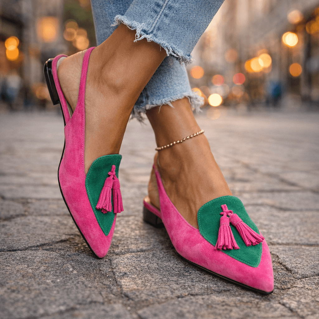 Emeline | Sandaler med remmar och tofsar