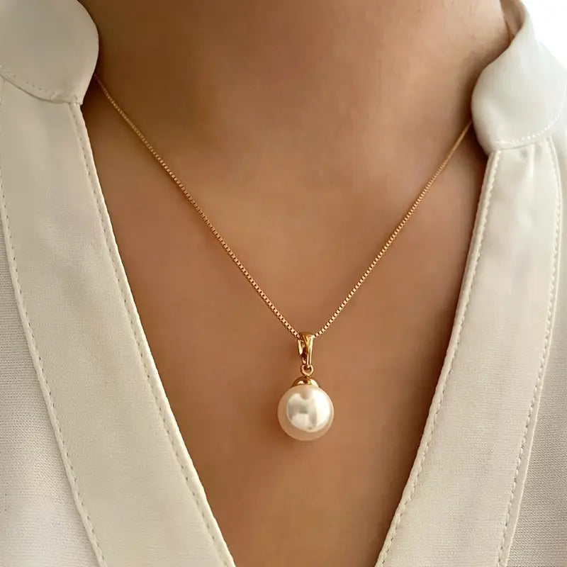 Elegant Graciös Pärlhalsband Set