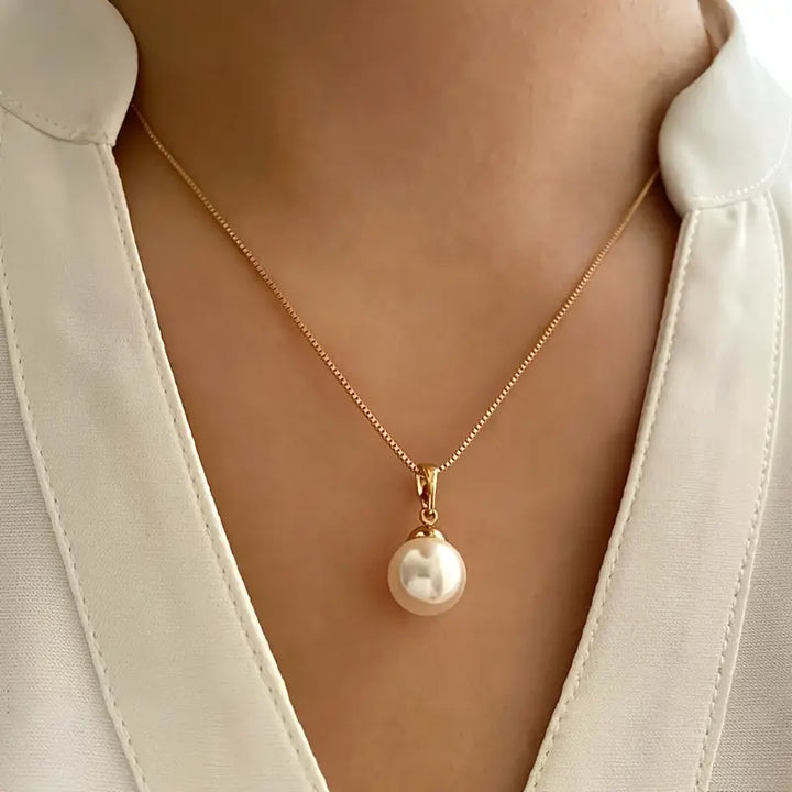 Elegant Graciös Pärlhalsband Set