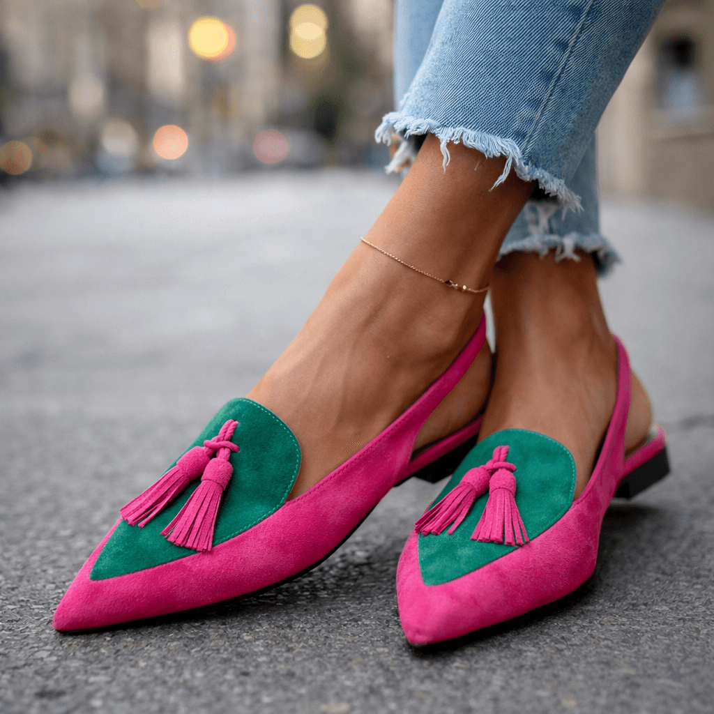 Emeline | Sandaler med remmar och tofsar