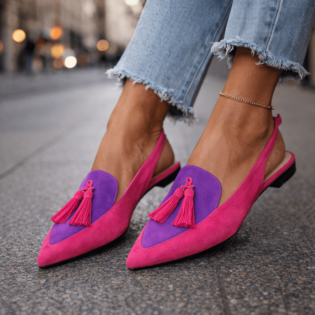 Emeline | Sandaler med remmar och tofsar