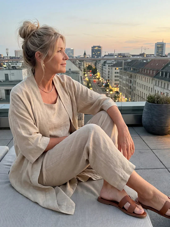 Annelie | Lätt linne-set