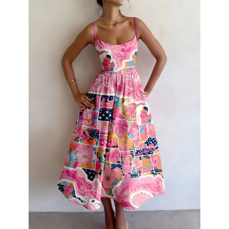 Rosavelle | Blush Garden Midi Klänning