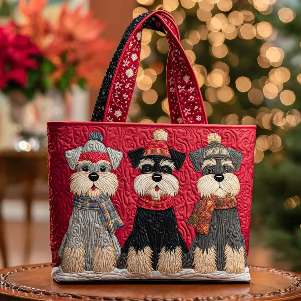 Saga | Artisanväska - Trio av Schnauzers