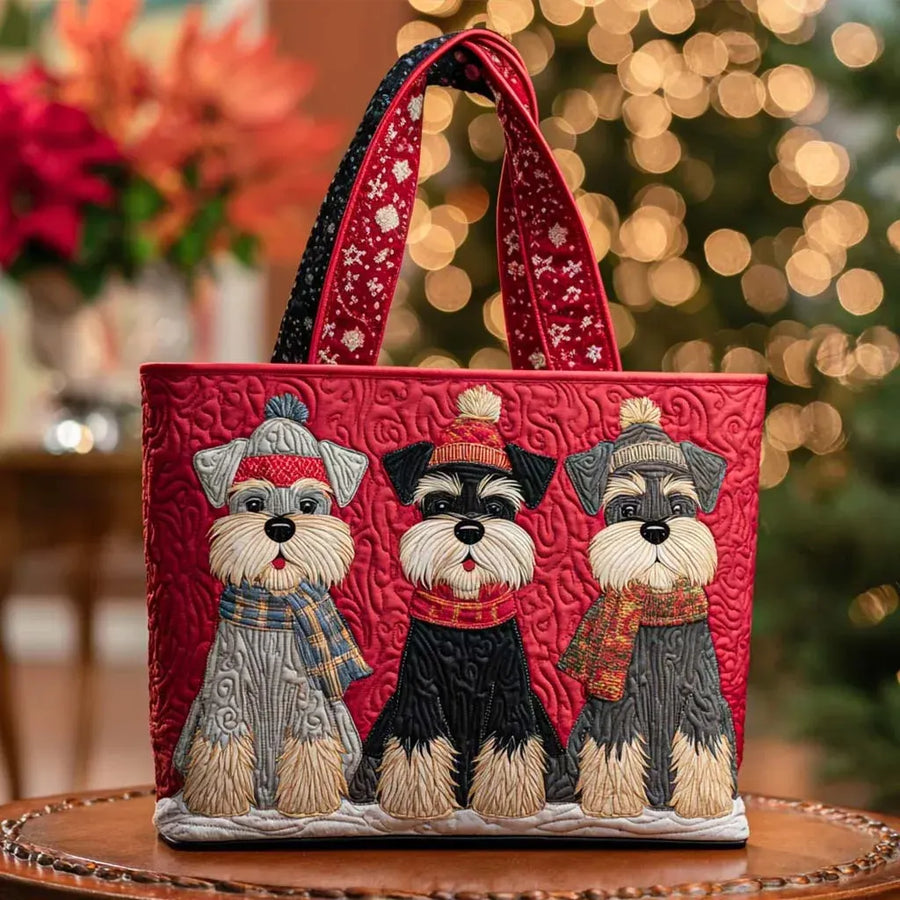 Saga | Artisanväska - Trio av Schnauzers
