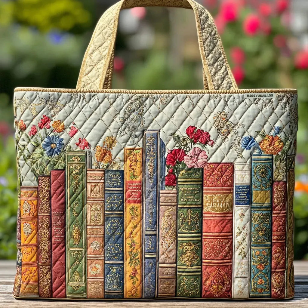 Johanna | Quiltad Väska - Förtrollande Bibliotek