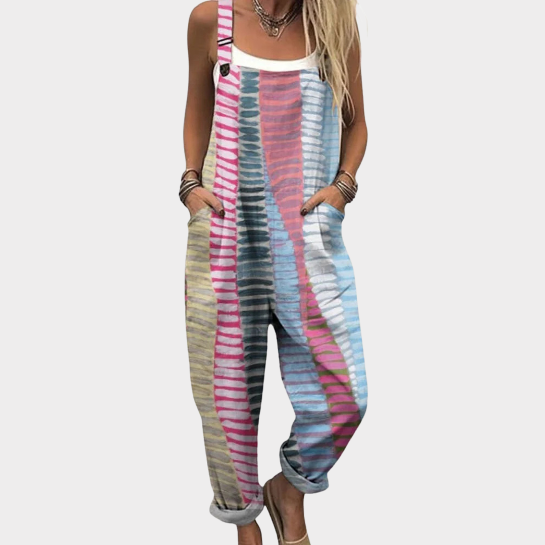 Patricia | Avslappnad tryckt jumpsuit